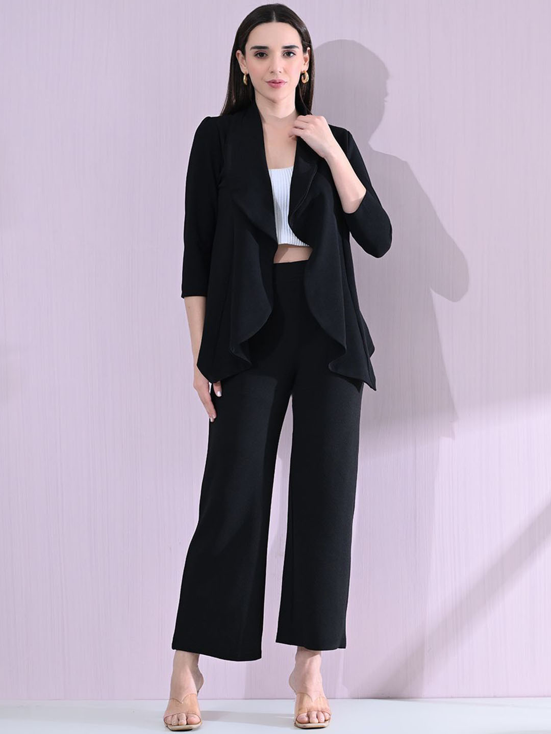 OWL MINK Single Breasted Blazer With Trouser Suits