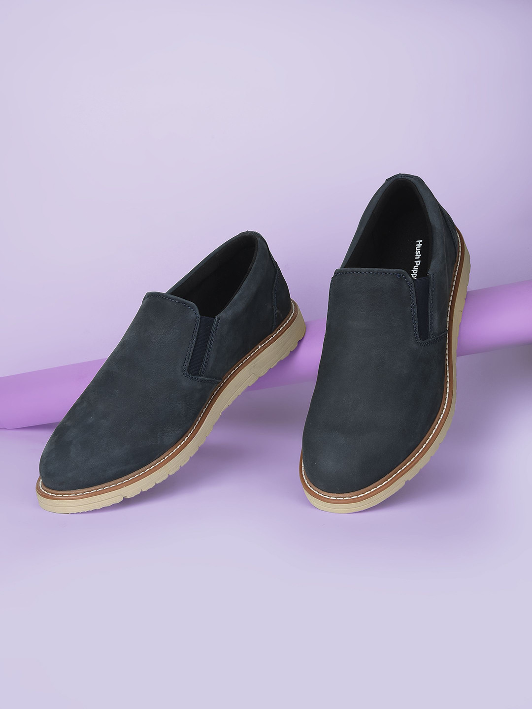 Hush Puppies Men Suede Slip-On Sneakers