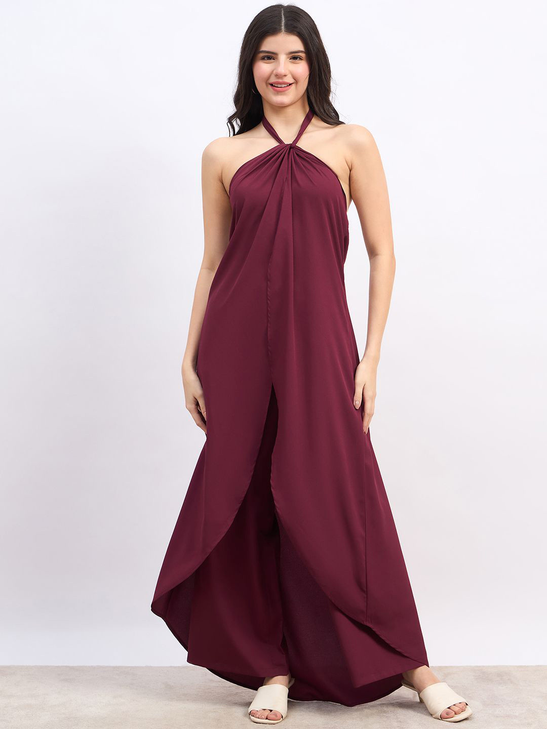 Berrylush Halter Neck Tunic With Palazzo