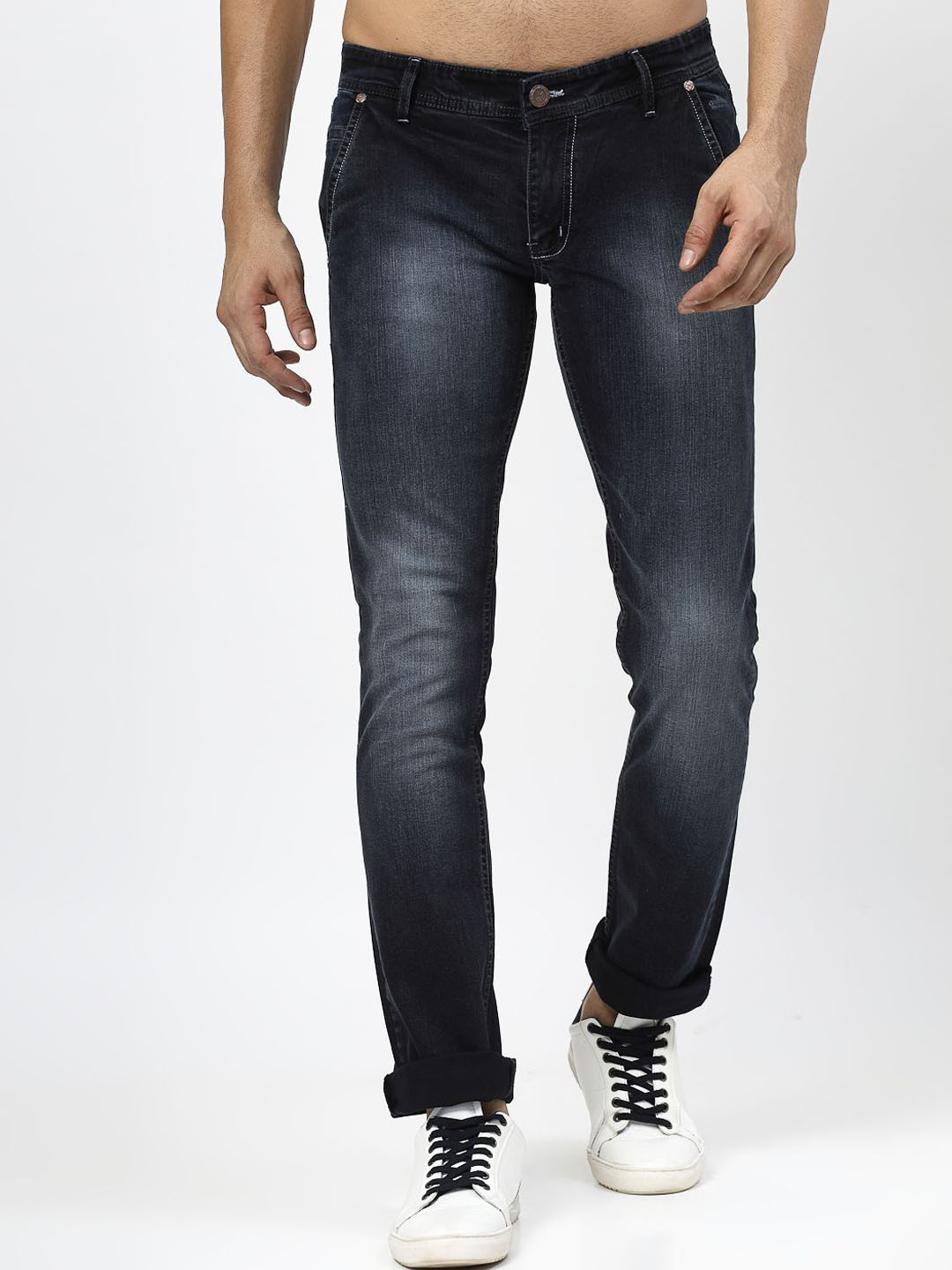COSMIC Men Slim Fit Slash Knee Jeans