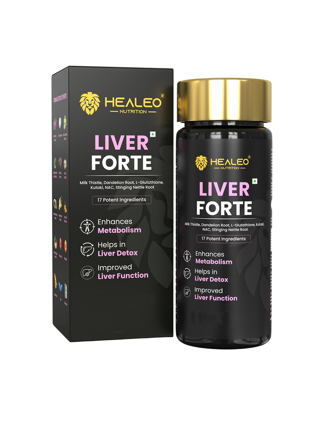 Healeo Nutrition Liver Forte 2500mg With Milk Thistle - 60 Tablets