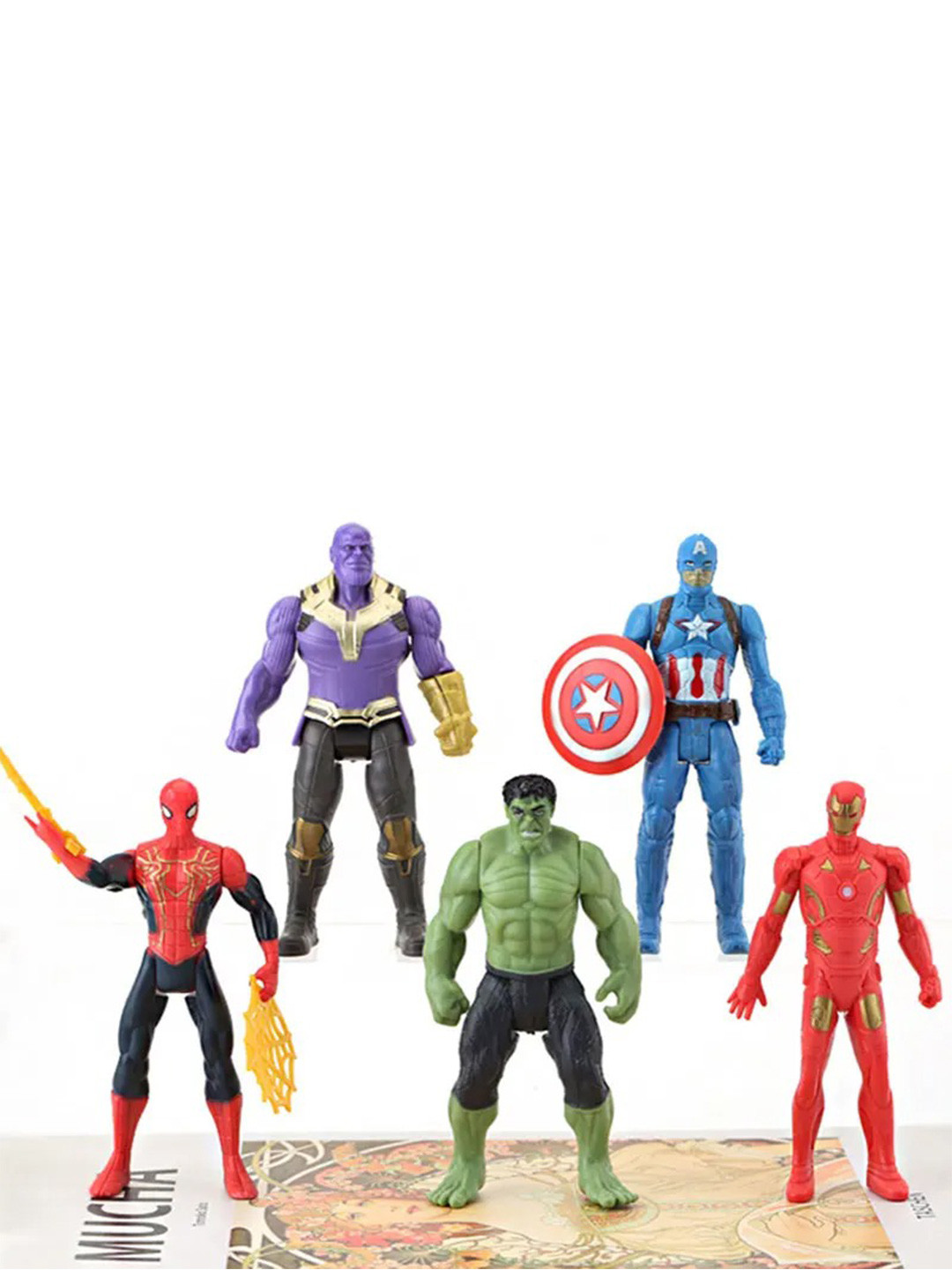 OPINA Kids 5-Pcs Superhero Action Figures & Toys