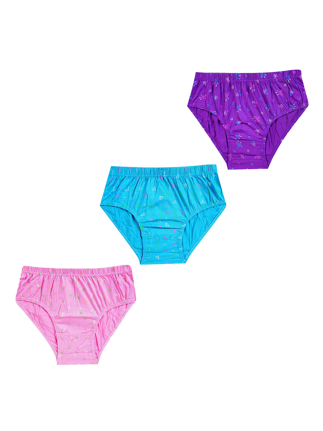 YELLOWDELIGHT Girls Pack Of 3 Cotton Briefs YD 747 Breeze (g) lite jetty 11-12y-3p