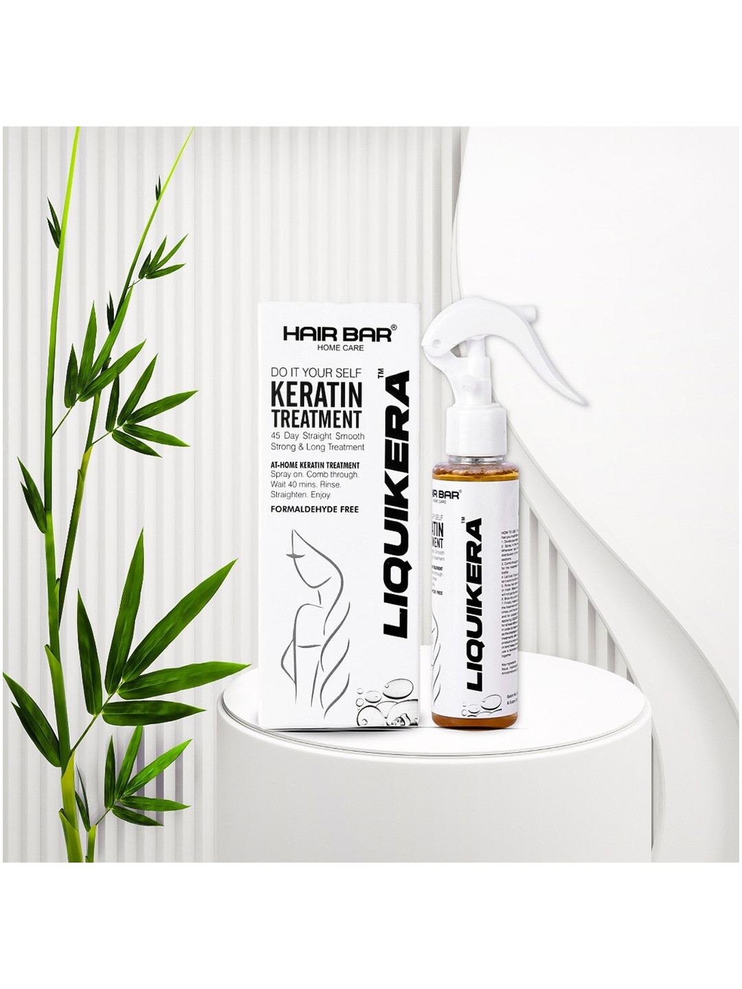 HAIRBAR Hair Care Liquikera Premium Keratin Treatment At-Home Spray -120 ml