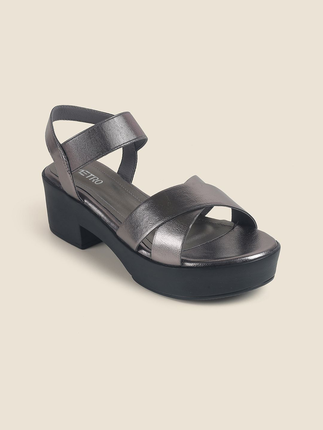 Metro Platform Sandals with Buckles