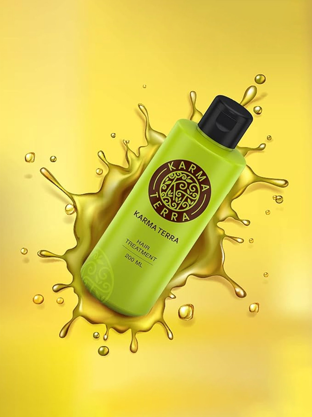 KARMA TERRA Hair Treatment Hair Oil With Coconut For Damage & Greying Hair- 200 ml