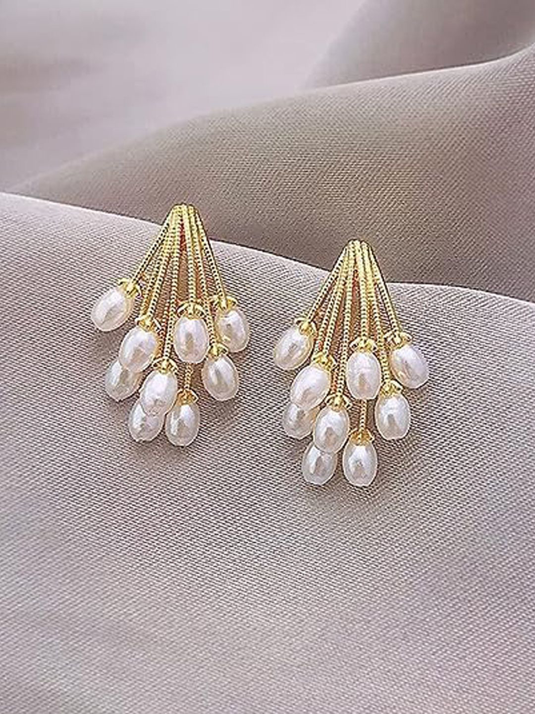 BEYTER Sterling Silver Classic Pearl Drop Earrings