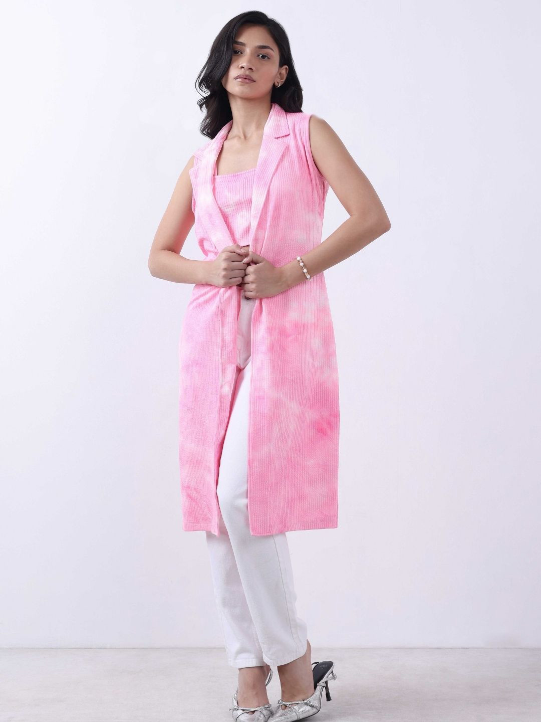 Bonnaty Abstract Printed Longline Shrug