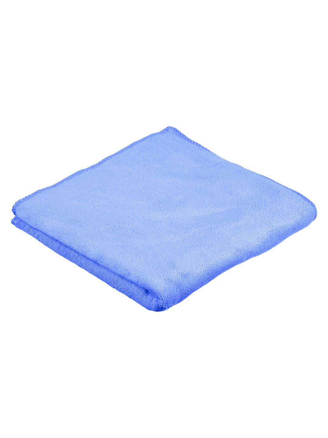 Kuber Industries Blue Reusable 400 GSM Microfiber Cleaning Cloth