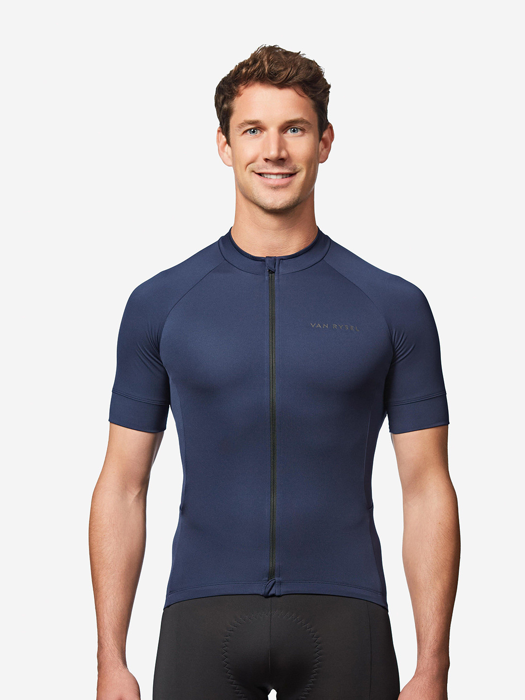 Decathlon Vanrysel - Men Blue Moisture Management Road Biking Jersey