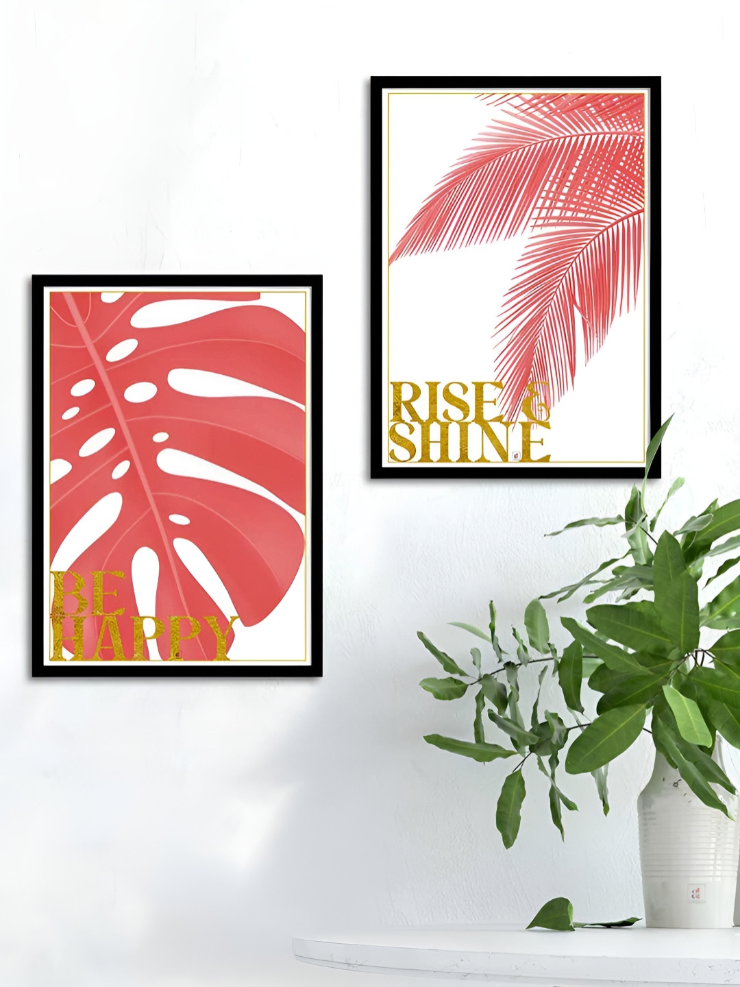 Myntra Elegant Homes Motivational Art 2 Piece Wall Paintings Wall Art - 17.5 x 12.5 In