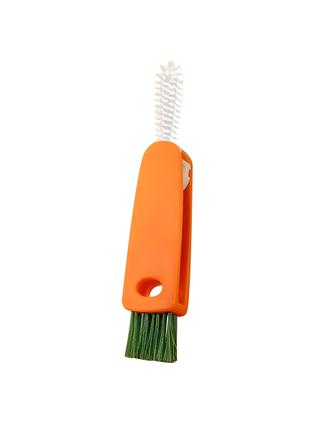 We3 Orange & Green 3 in 1 Bottle Cleaning Brush Tool
