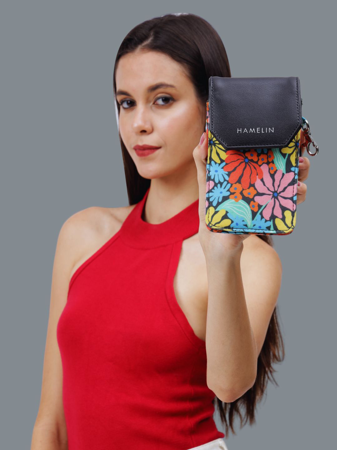 Hamelin Vibrant Daisies Crossbody Flap Mobile Sling Bag