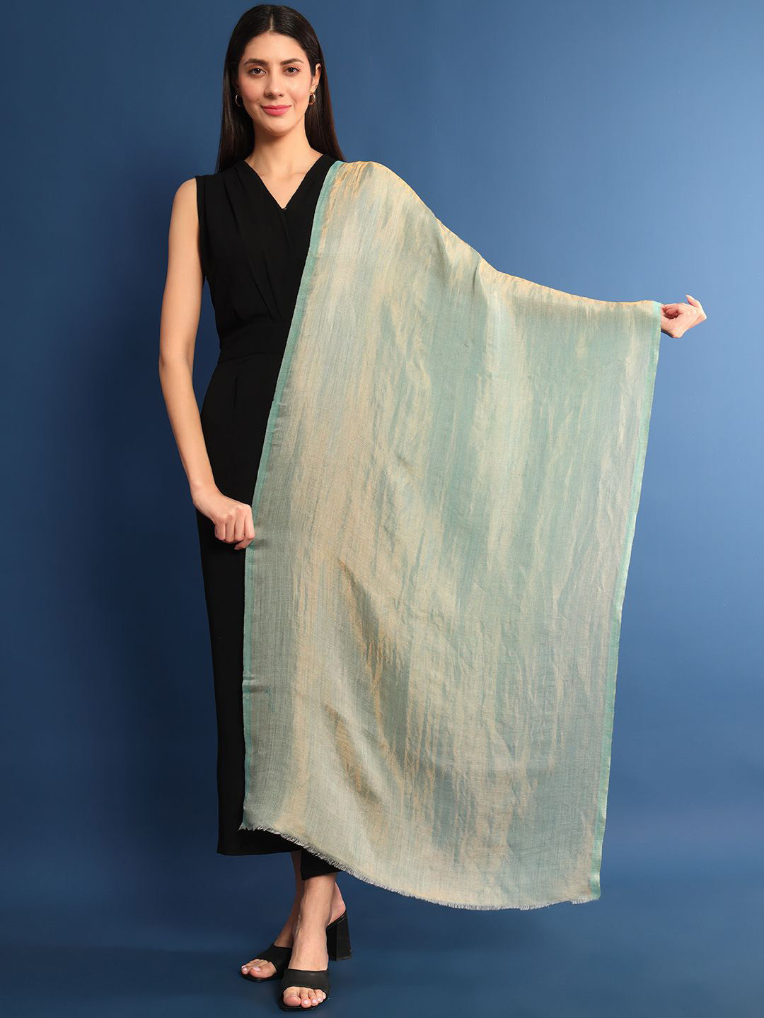 Pashmoda Woven Design Woollen Shawl