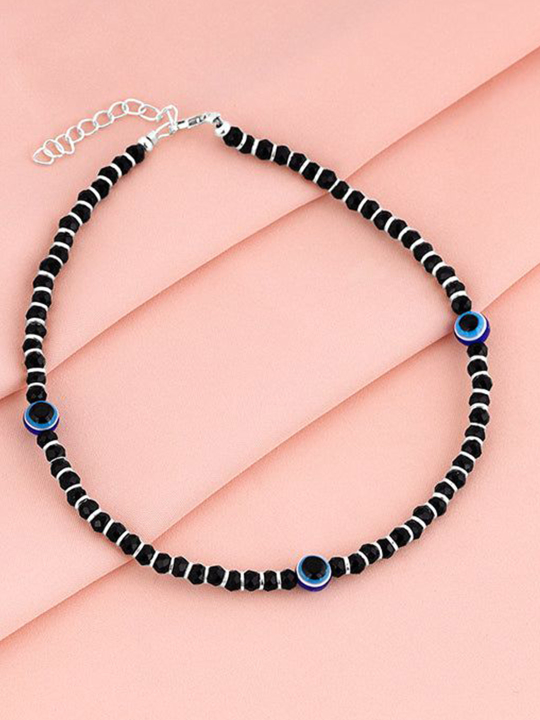 GIVA Nazariya Set Of 2 925 Sterling Silver Rhodium-Plated Anklet