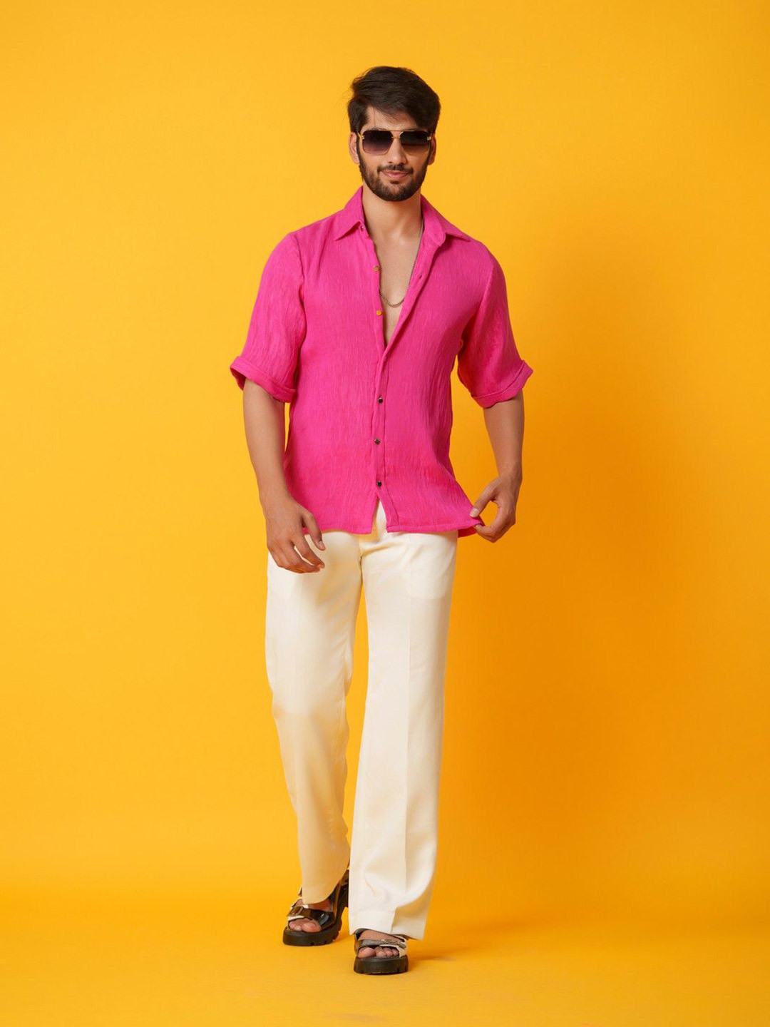 KINA Men Comfort Opaque Casual Shirt