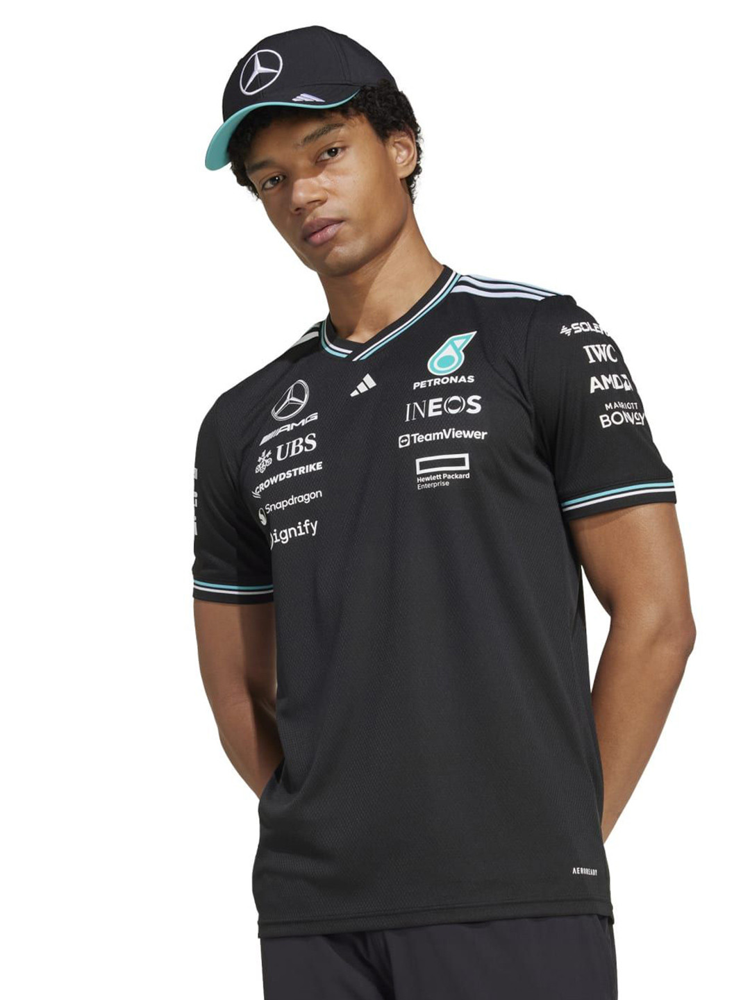 ADIDAS FB Knit TT Printed Slim Fit Short Sleeve T-Shirt