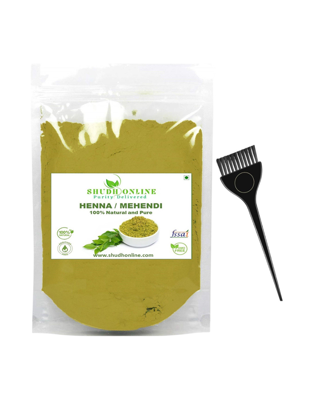 Shudh Online Purity Delivered Organic Henna Powder For Hair Color & Hair Growth - 500 g