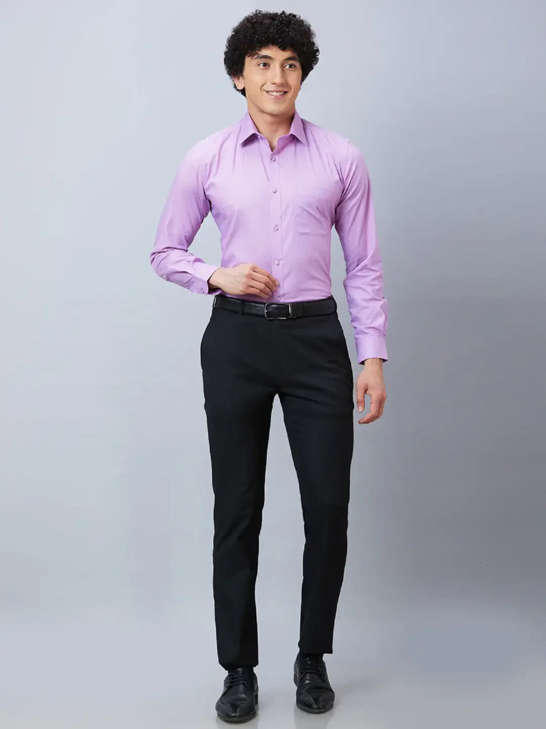 Haul Chic Men Smart Slim Fit Trousers
