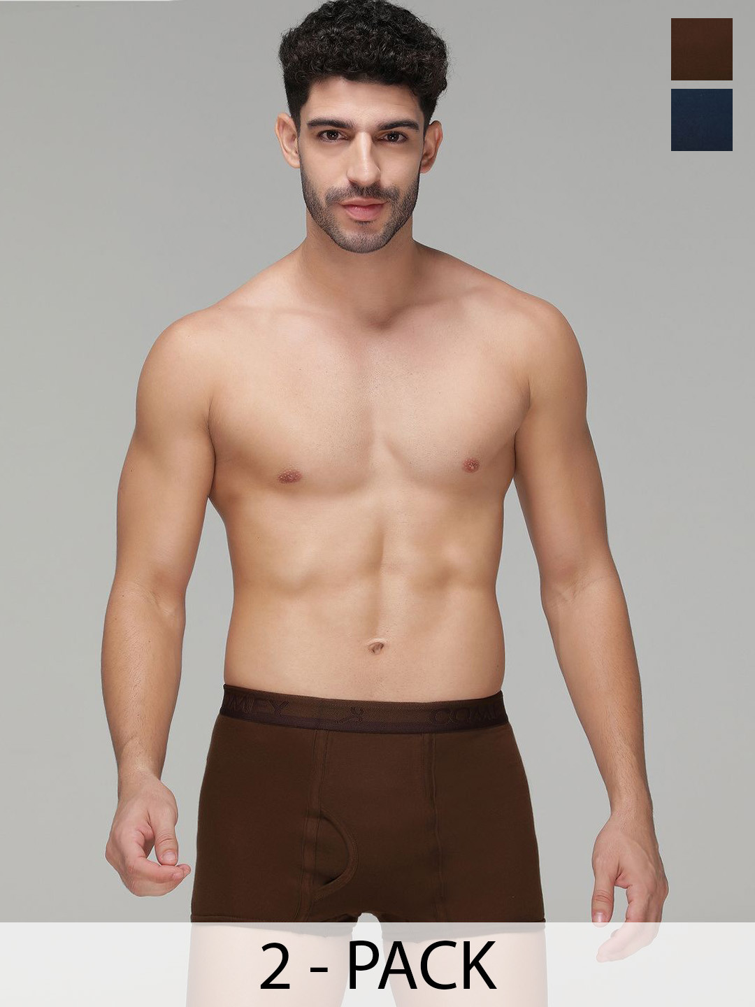 AMUL COMFY Pack Of 4 Pure Cotton Mini Trunks - AC-MTROE-2LB-2AF-S-4PC