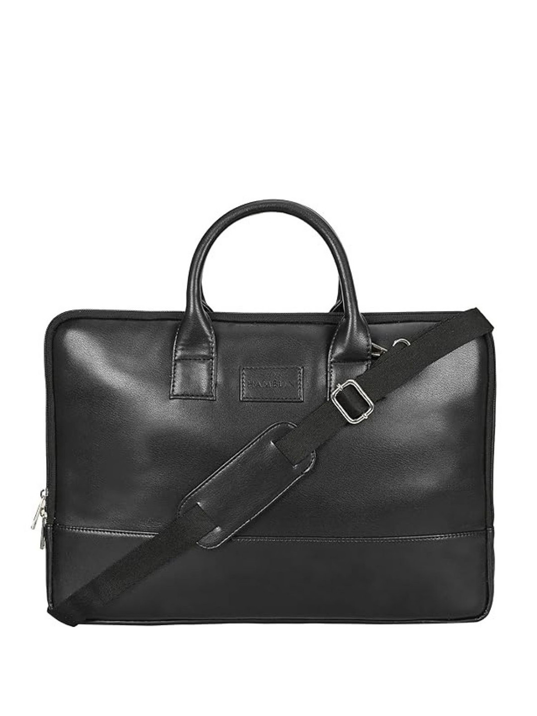 HAMELIN Unisex Theo Sleek Laptop Bag - (Black 14 inch)
