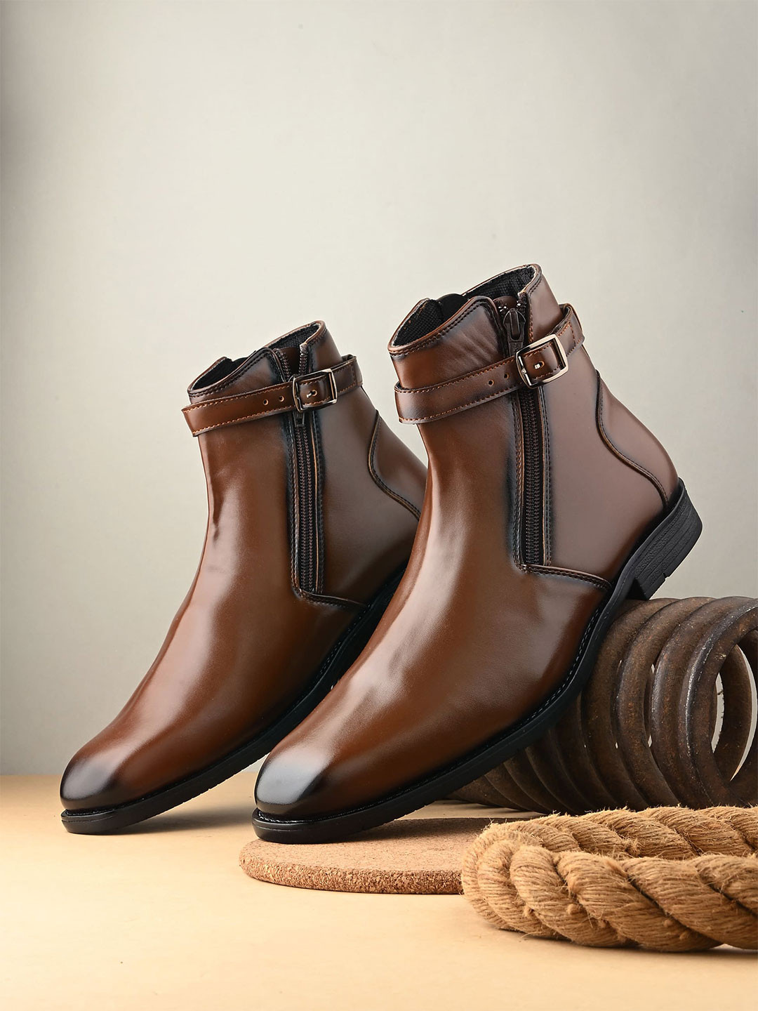 Eego Italy Men Anti Slip Grip Chelsea Formal Boots