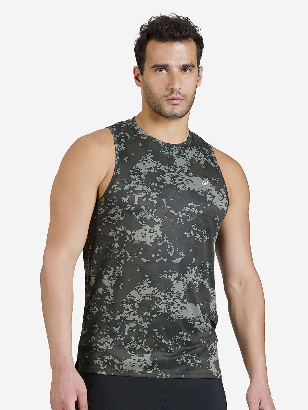 Decathlon DOMYOS - Mens Breathable Fitness Tank Top - Khaki