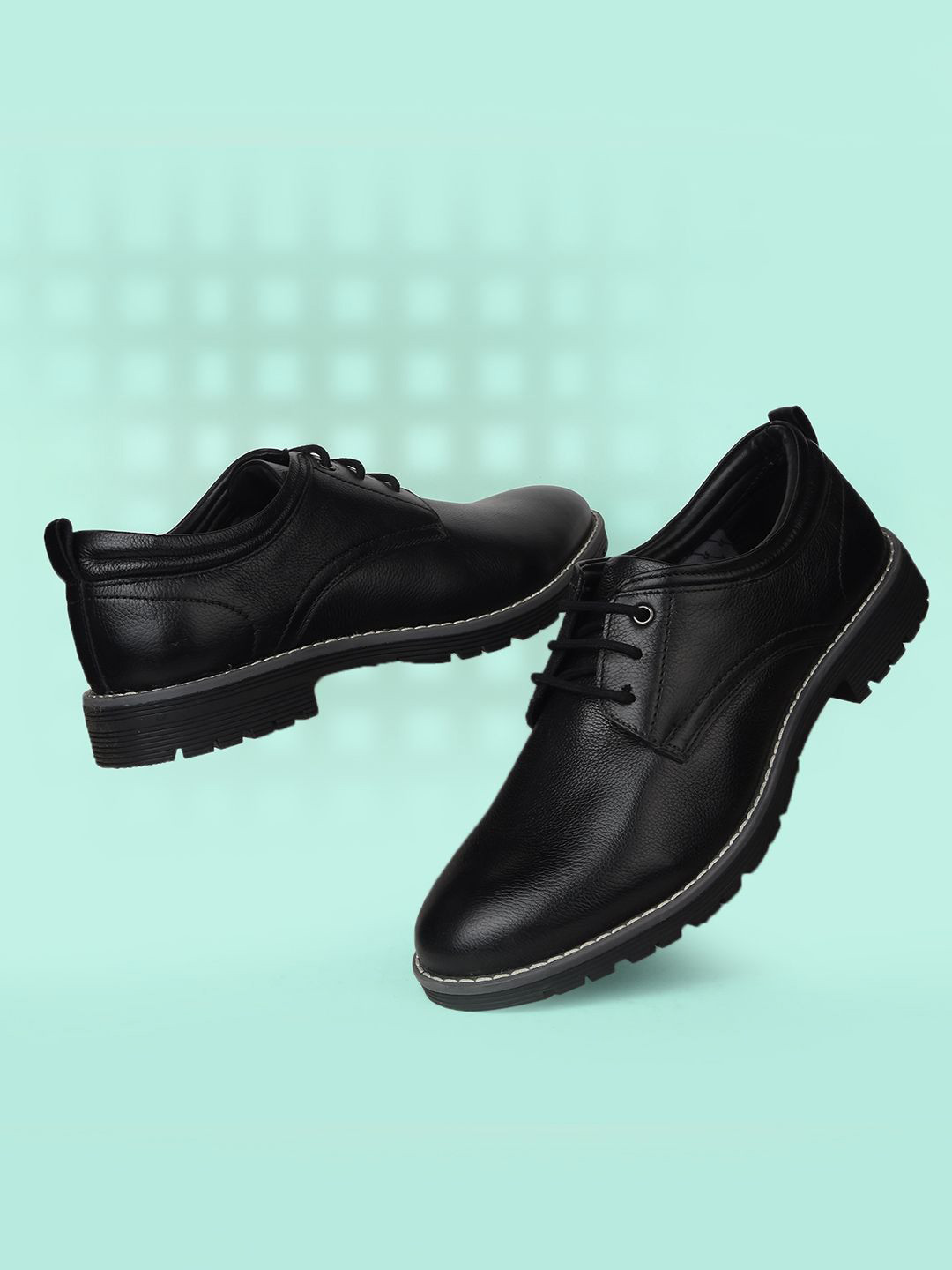 Bata Men Leather Formal Derby Shoes