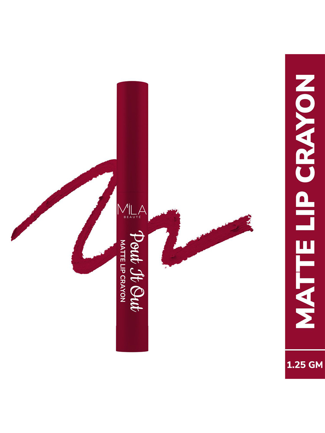 MILA BEAUTE Pout It Out Matte Lip Crayon Lipstick - 1.25 g Anastasia 119