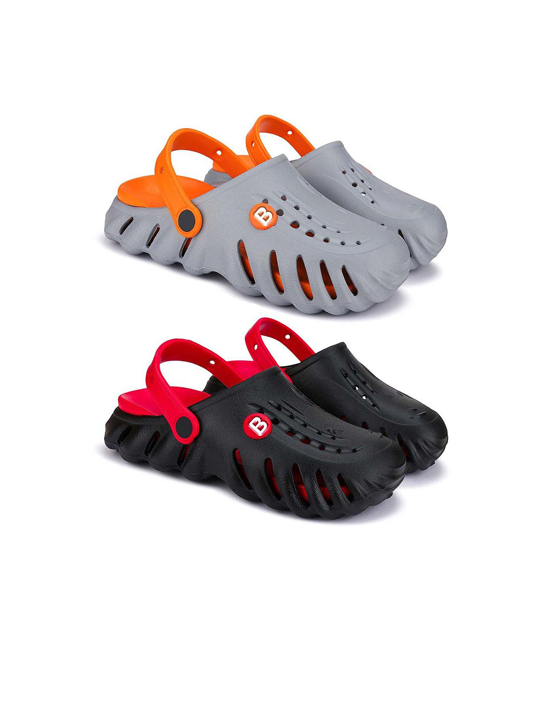 BERSACHE Boys Set Of 2 Rubber Clogs