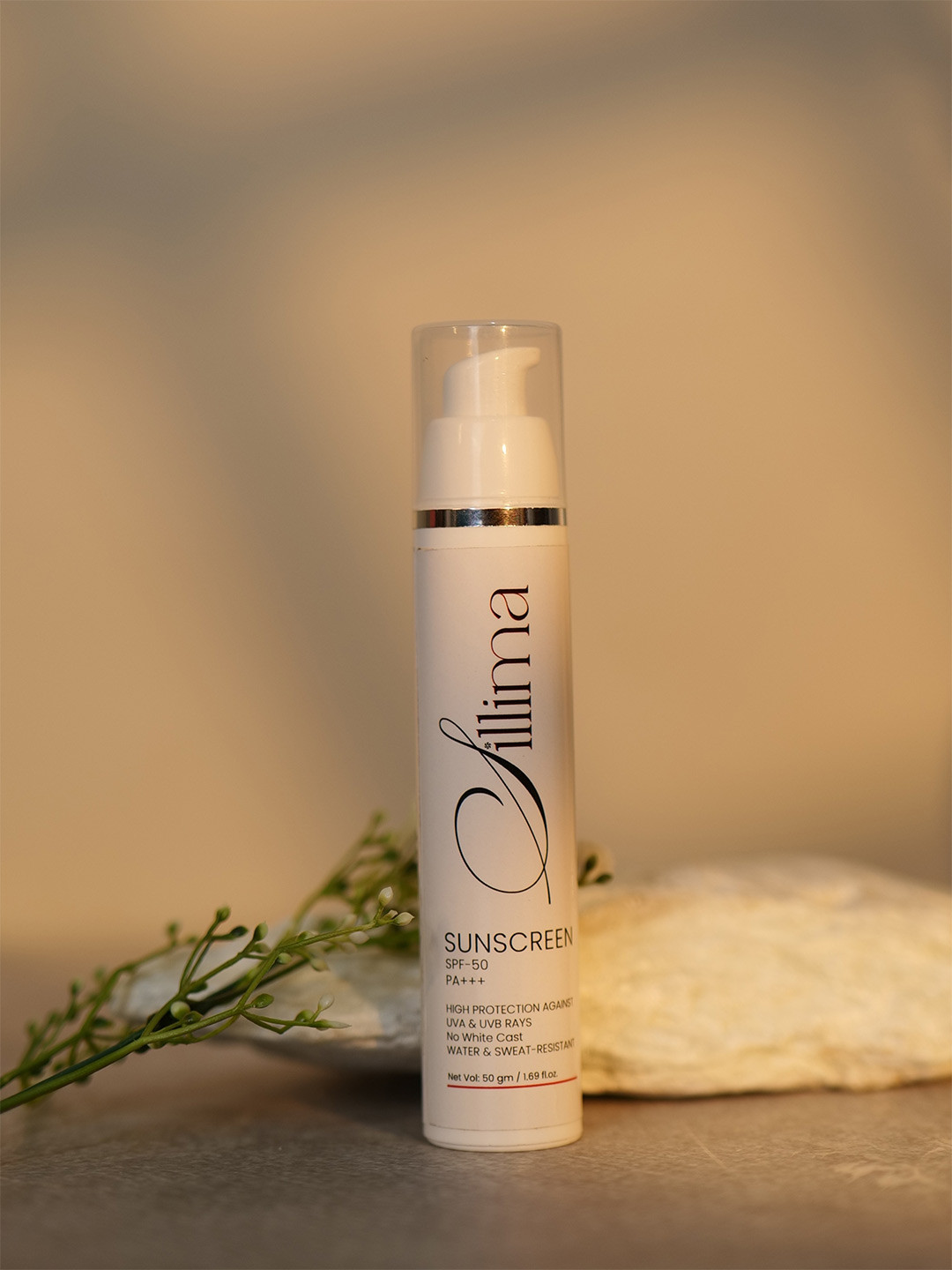 Sillima Sunscreen Lotion SPF 50 With Vitamin E - 50 g