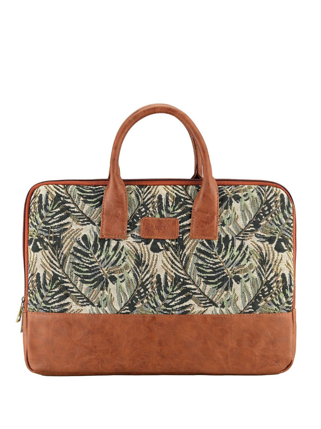 HAMELIN Women Theo Sleek Laptop Bag Green Maple 15.6 inch