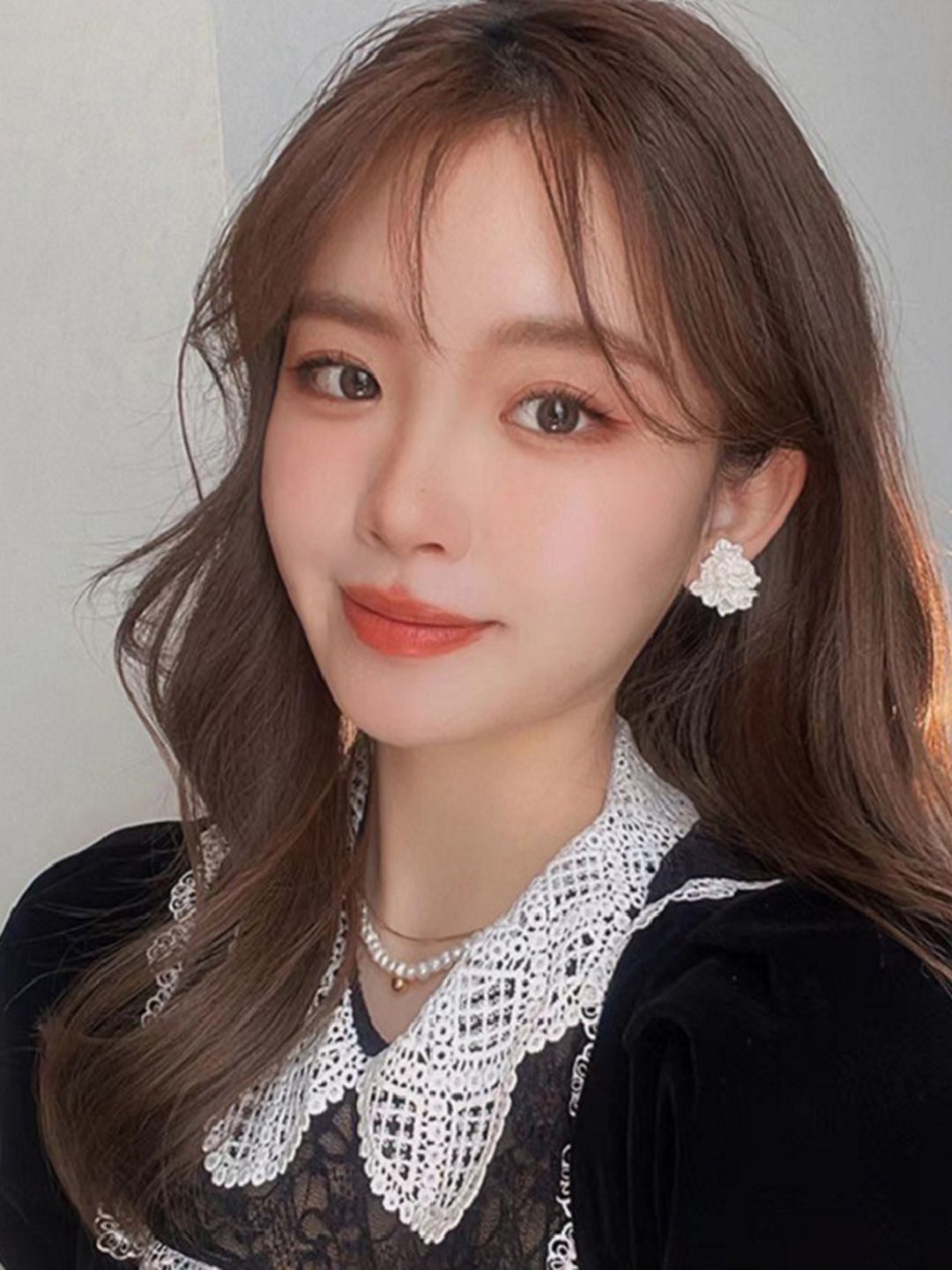 styledose Korean Sterling Silver Floral Shaped Rose Studs