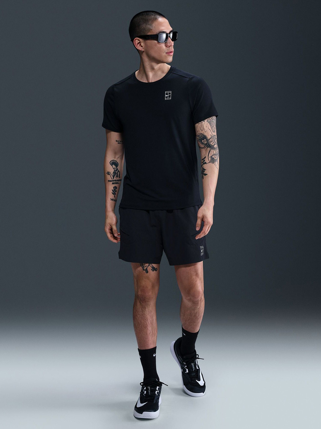 Nike Court Advantage Men Solid Dri-FIT T-Shirt