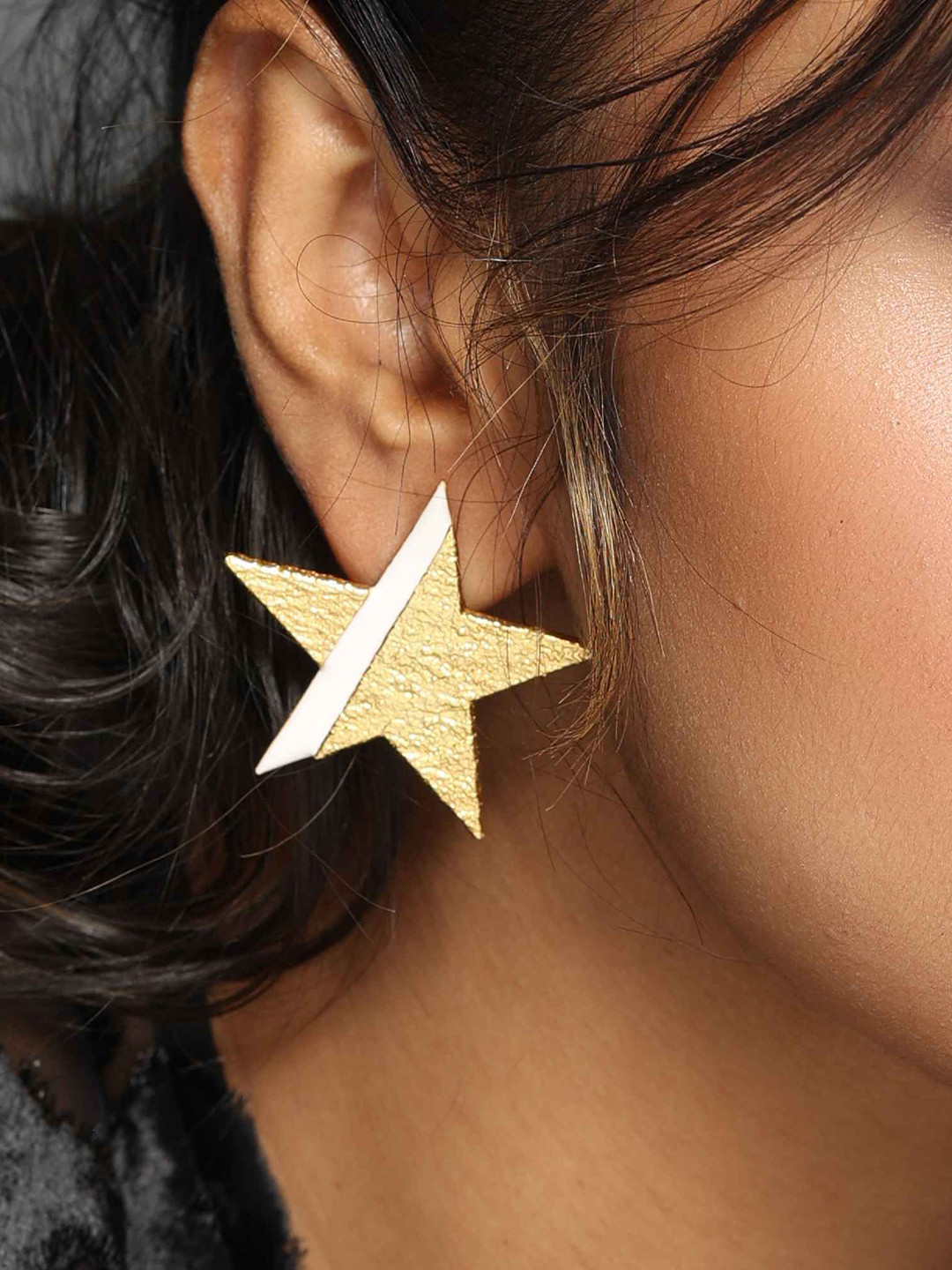 MNSH Brass-Plated Candy Star Shaped Studs