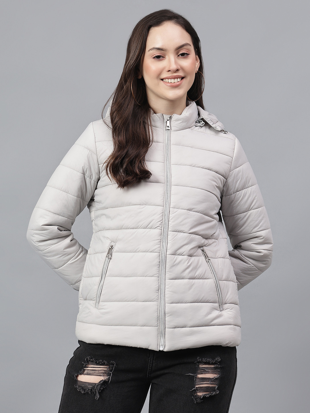 Cantabil Women Nylon Puffer Jacket