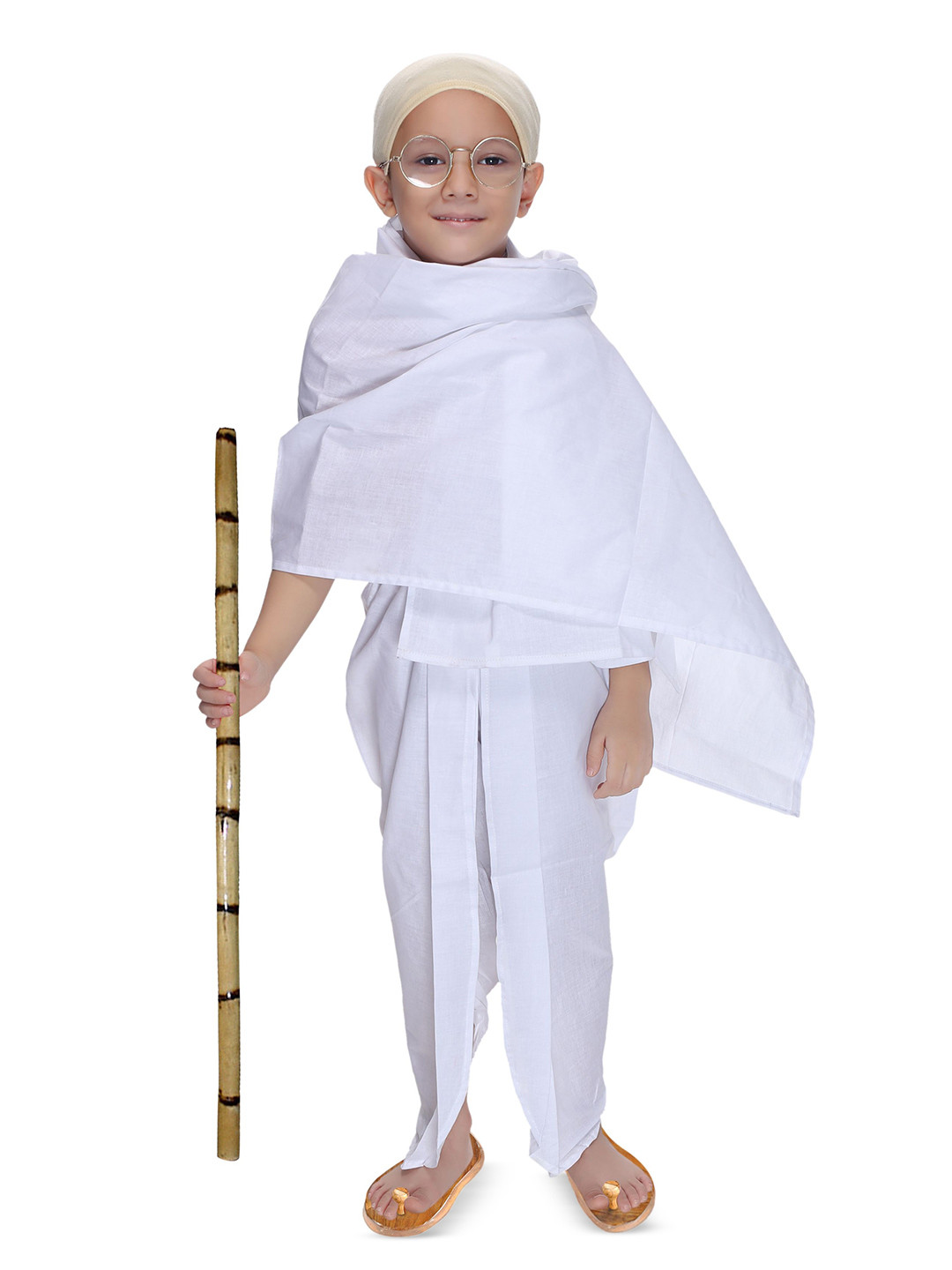 Smuktar garments Boys Gandhi Jii Pure Cotton Top With Dhoti Pants