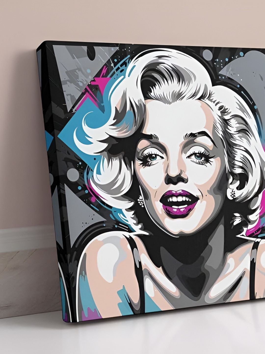 Indianara Marilyn Monroe Canvas Wall Square Paintings Wall Art - 20x20In
