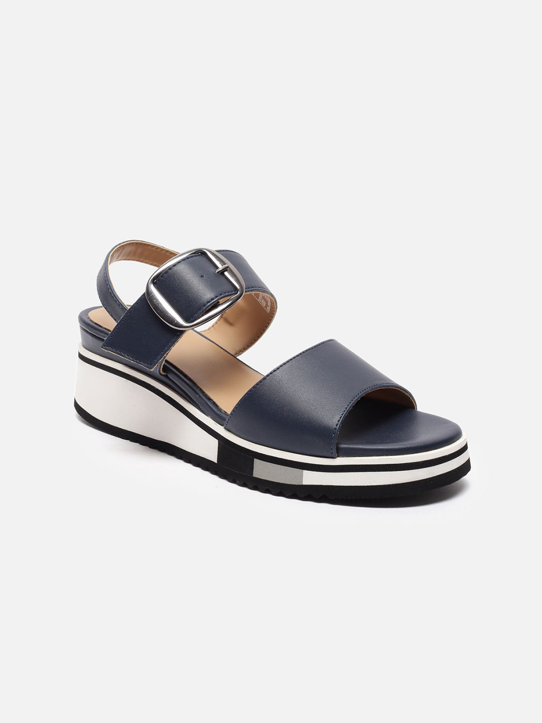 Allen Solly Wedge Sandals With Buckles