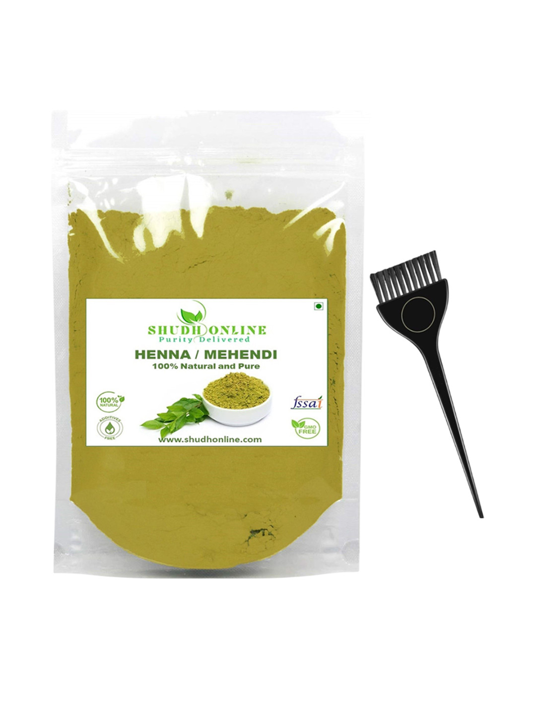 Shudh Online Purity Delivered Organic Henna Powder For Hair Color & Hair Growth - 1000 g