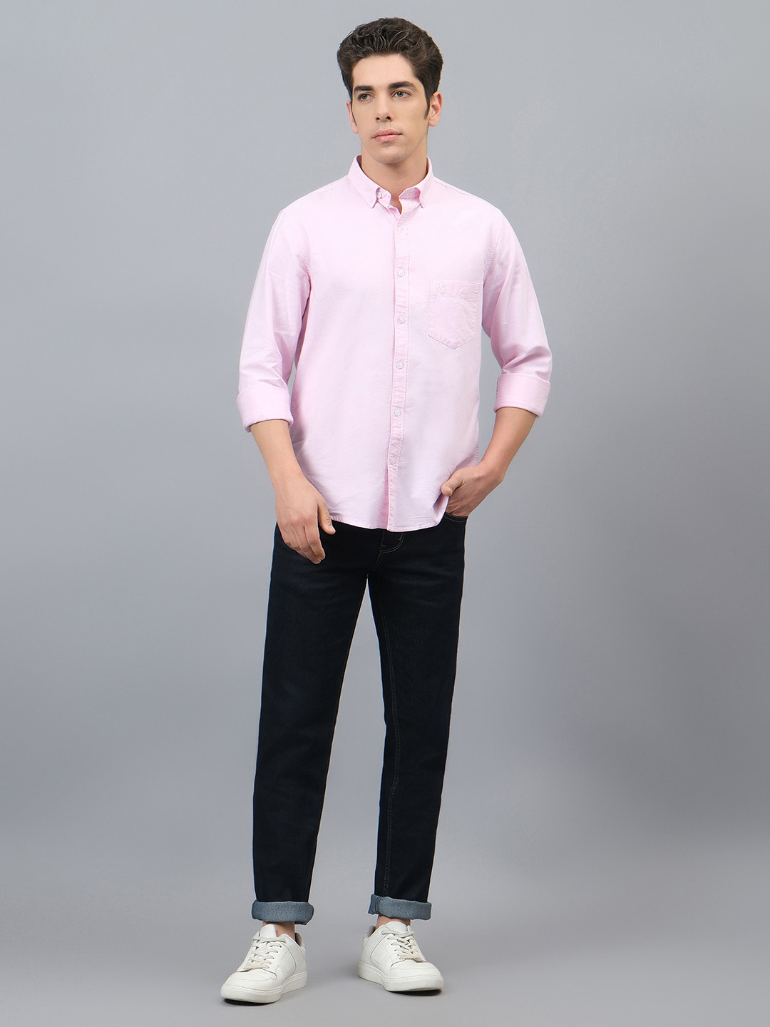 Cantabil Men Narrow Slash Knee Jeans