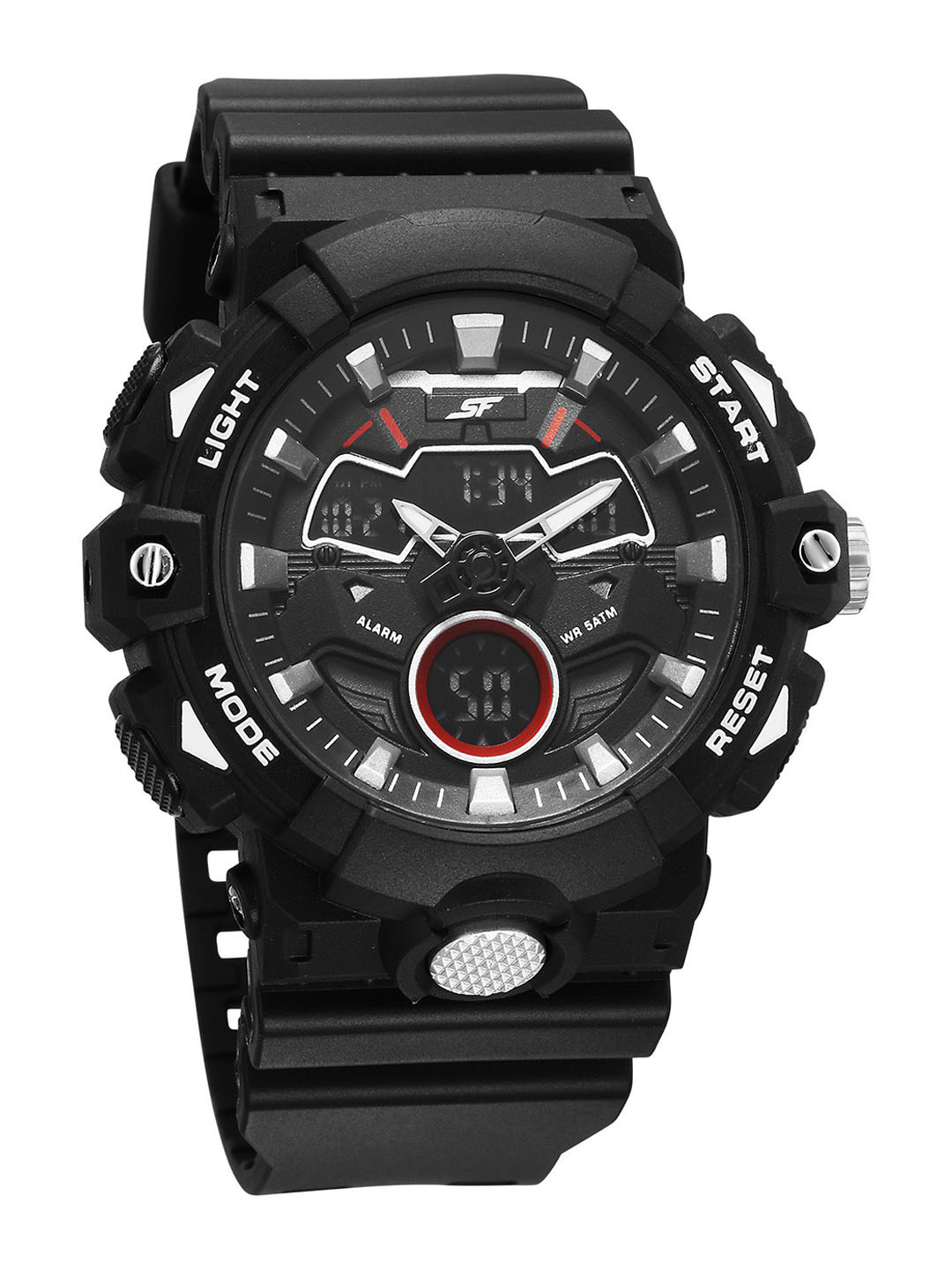 Sonata Men Dial & Straps Analogue and Digital Watch 77138PP03W