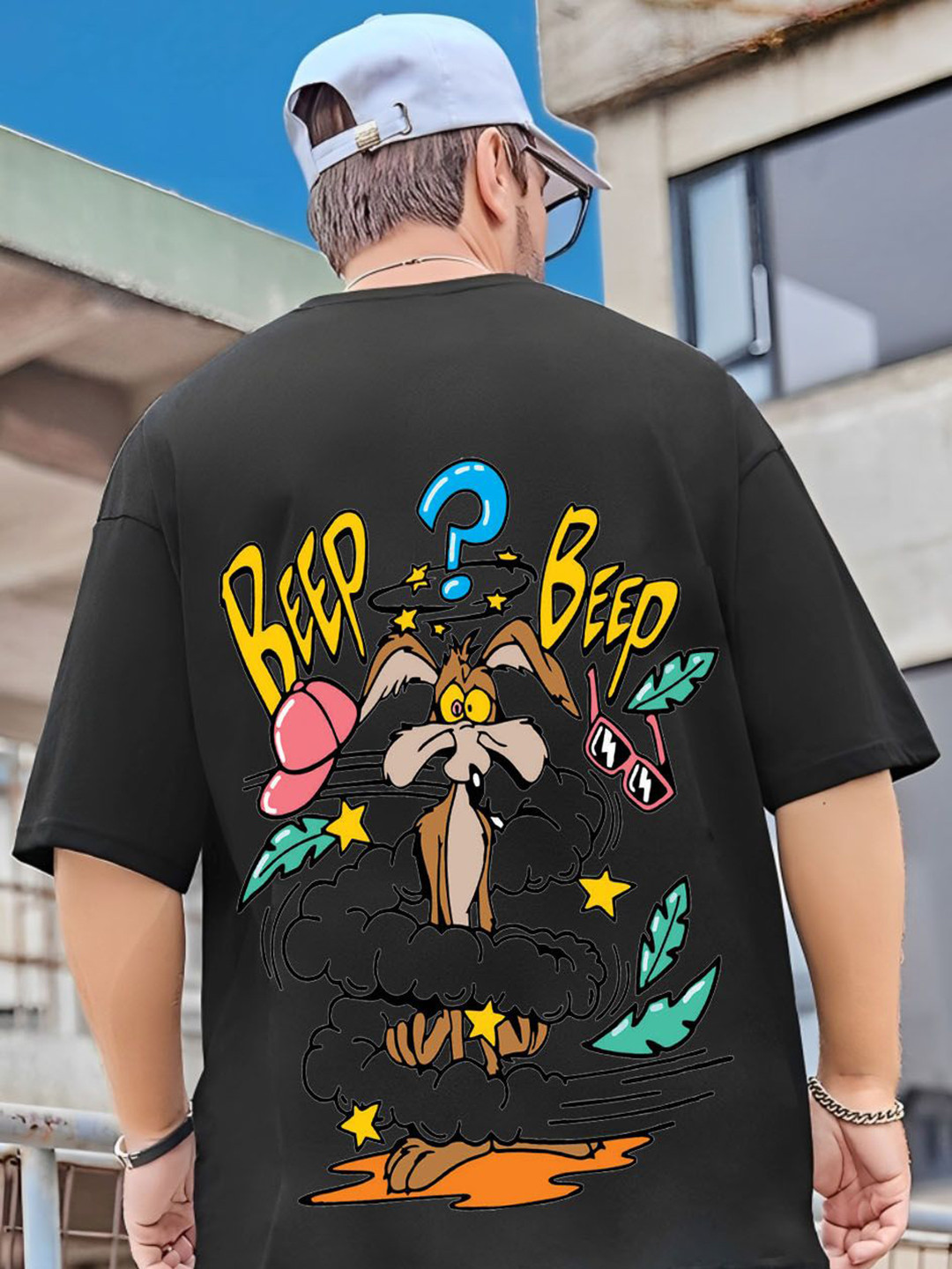Kushi Flyer Men Printed Applique T-shirt