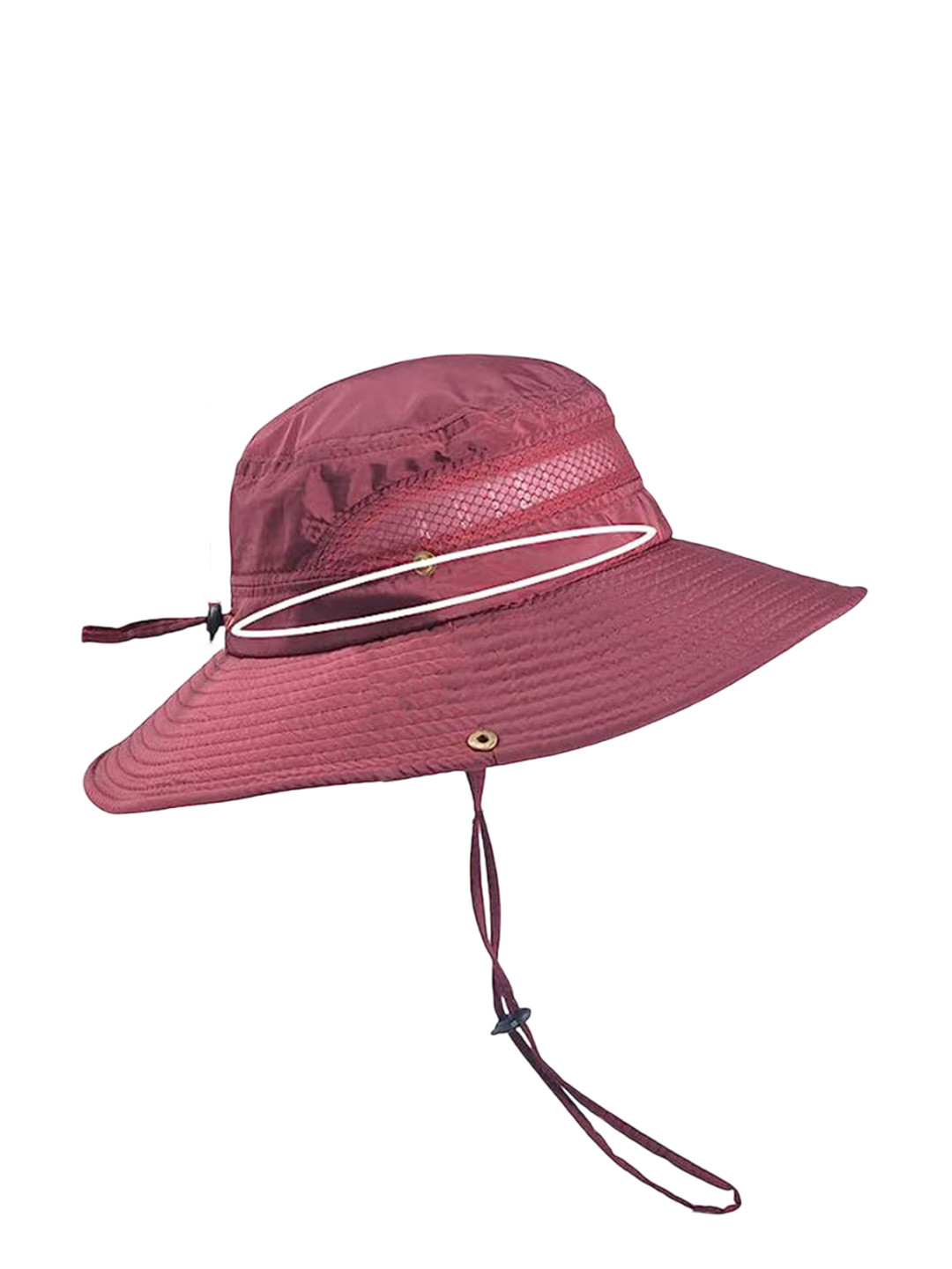 Alexvyan Men Burgundy Solid Sun Hat