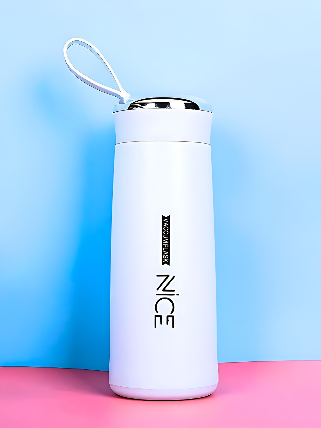 WELOUR Nice Blue Solid Glass Spill Proof Water Bottle - 350ml