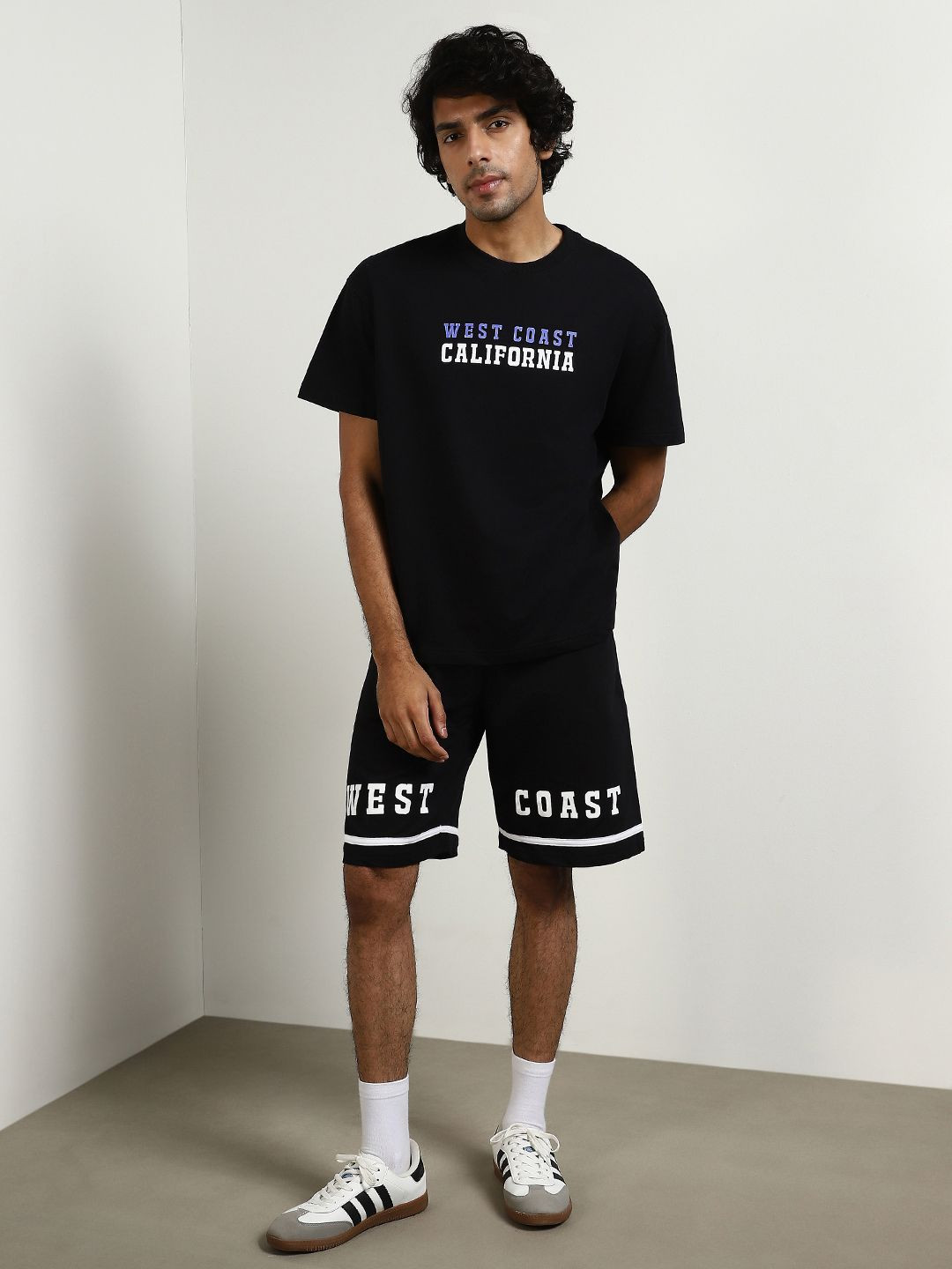 NOBERO Oversized Printed Pure Cotton Co-Ords