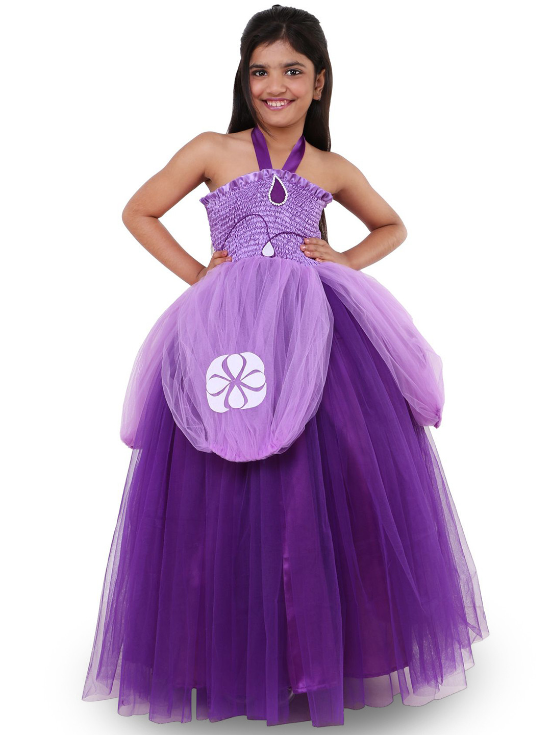 Wow Princess Off-Shoulder Net A-Line Maxi Dress