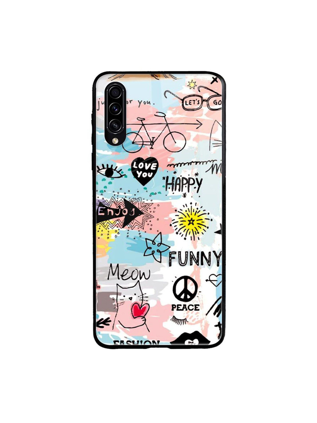 QRIOH Typography Printed Samsung Galaxy A70S Back Case Mobile Accessories