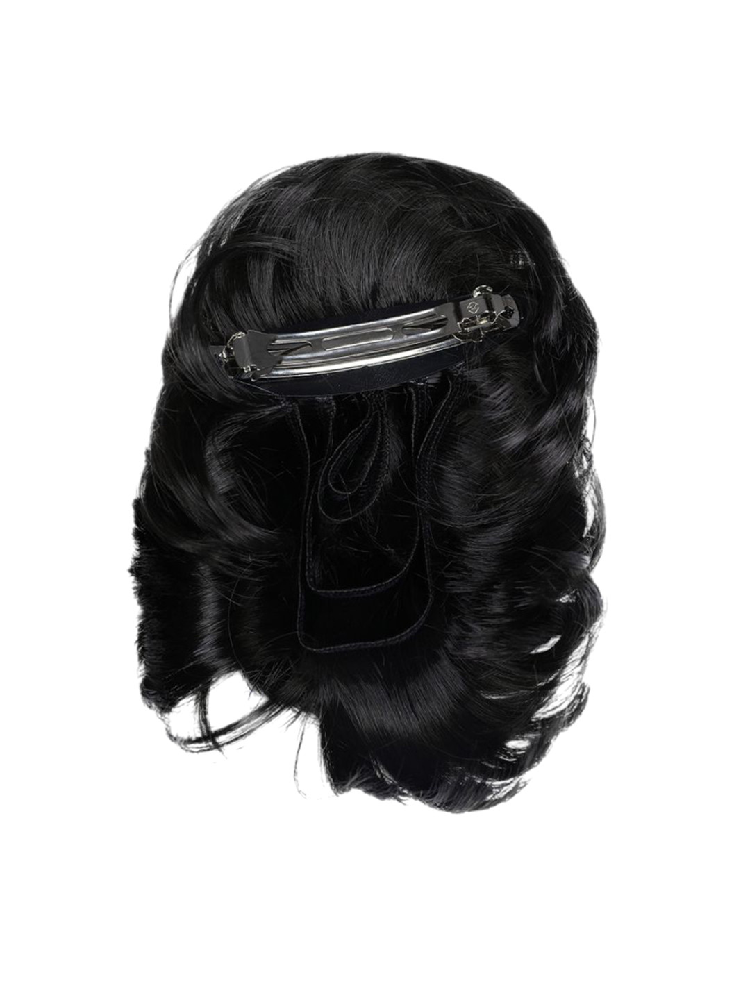 ABS Clip In Wavy Bun Hair Extension - Black