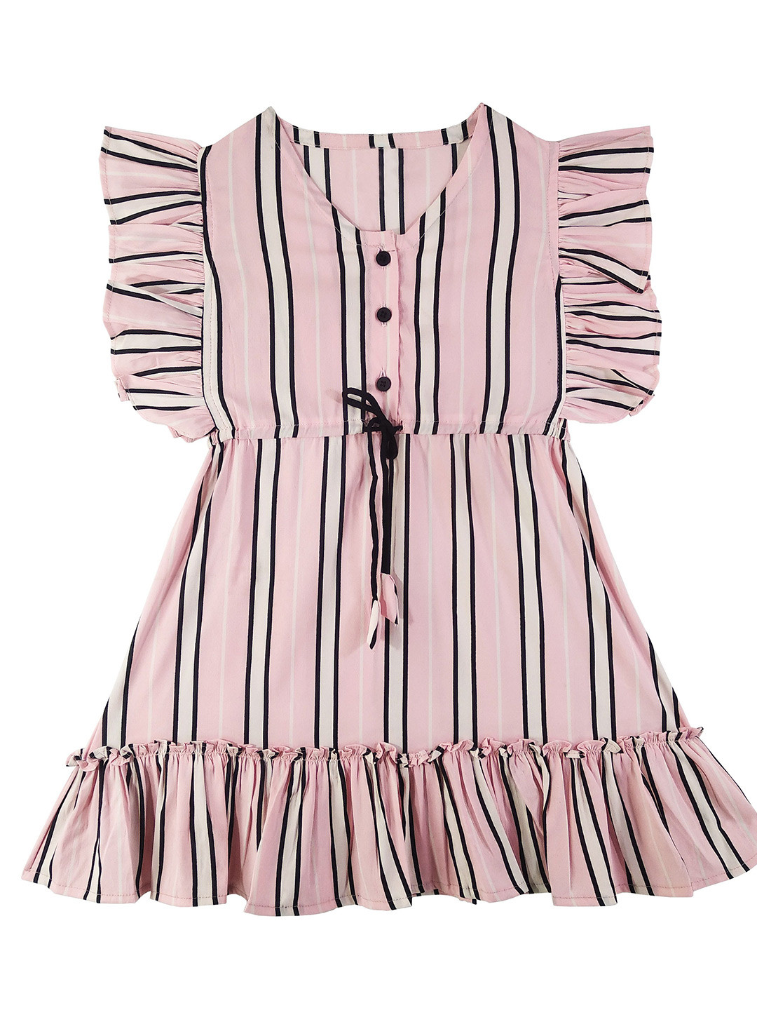 SILK SPARROW Print Crepe Fit & Flare Dress